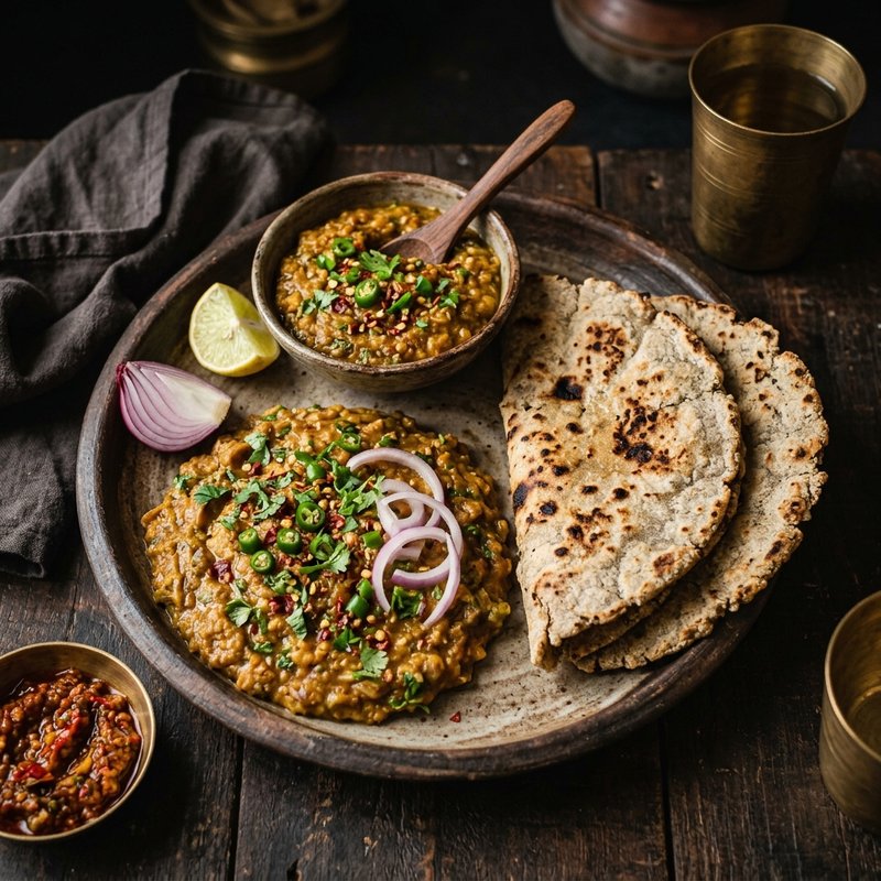 Zunka Bhakar Thali